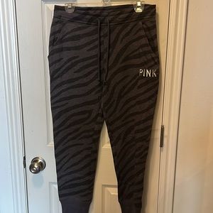 VS PINK zebra print joggers